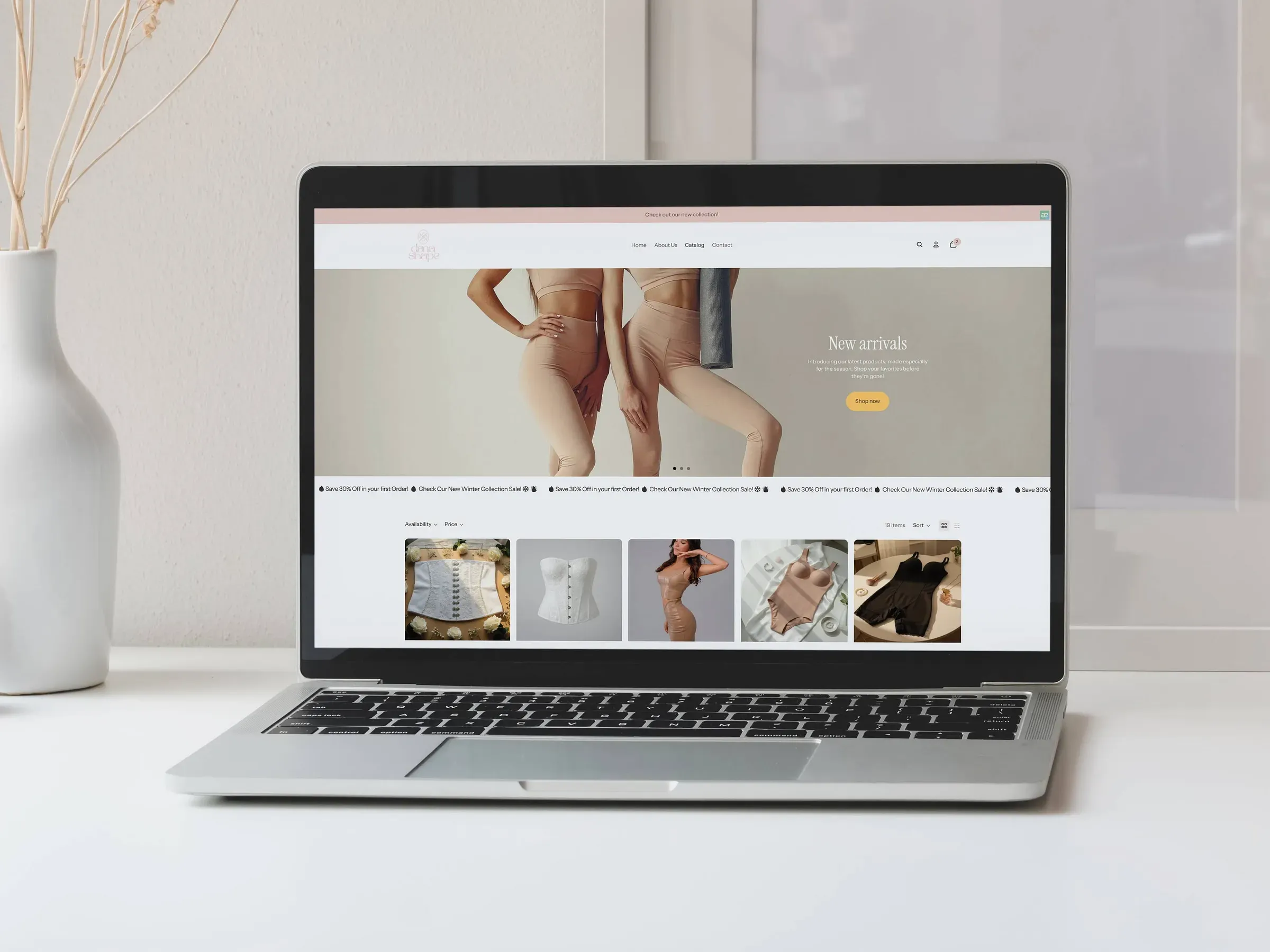 High-speed Shopify website for shapewear brand